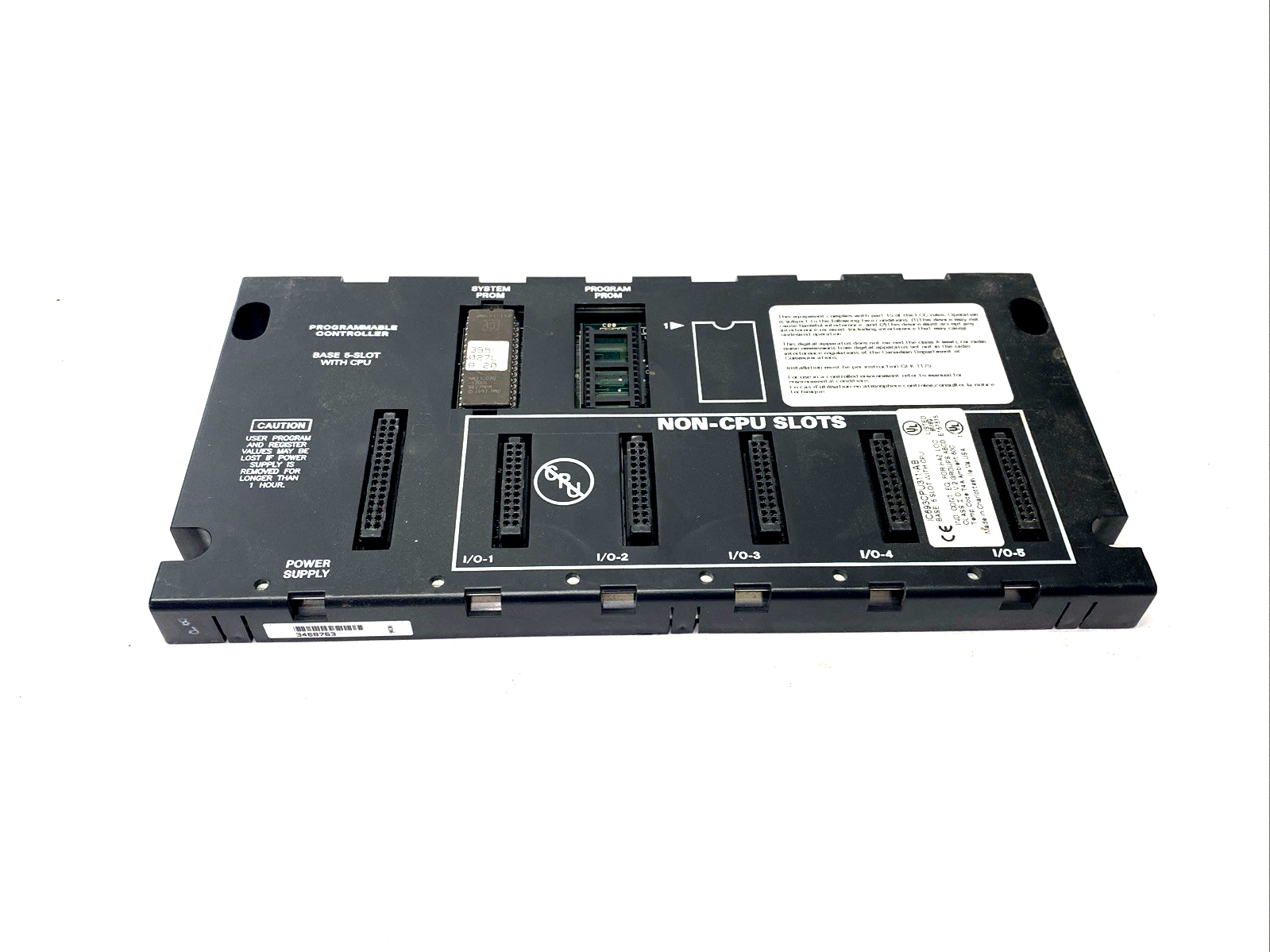 GE Fanuc IC693CPU311-AB PLC 5-Slot Programmable Controller Base/Chassis With CPU - Maverick Industrial Sales