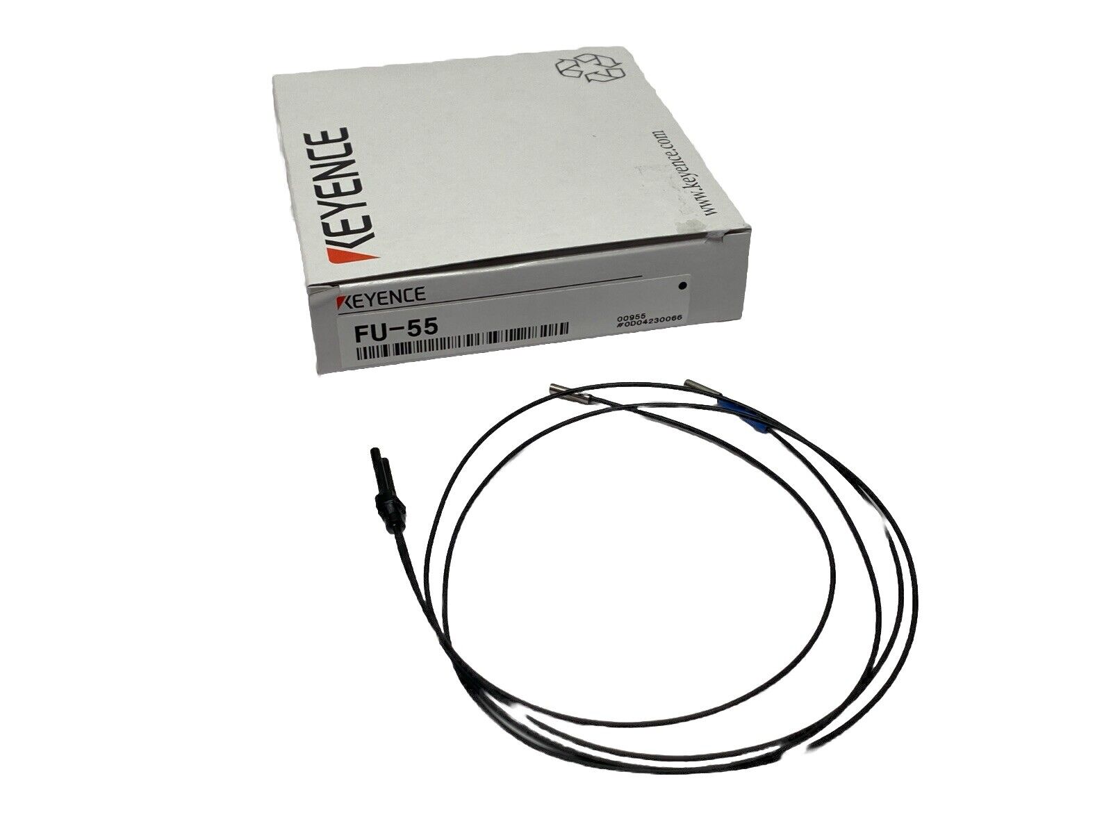 Keyence FU-55 Digital Fiber Optic Sensor Fiber Unit Thrubeam Type - Maverick Industrial Sales