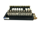 MAC Valves Manifold Assembly w/ 44B-AAA-GDCC-1KT Solenoids and Circuit Bar - Maverick Industrial Sales