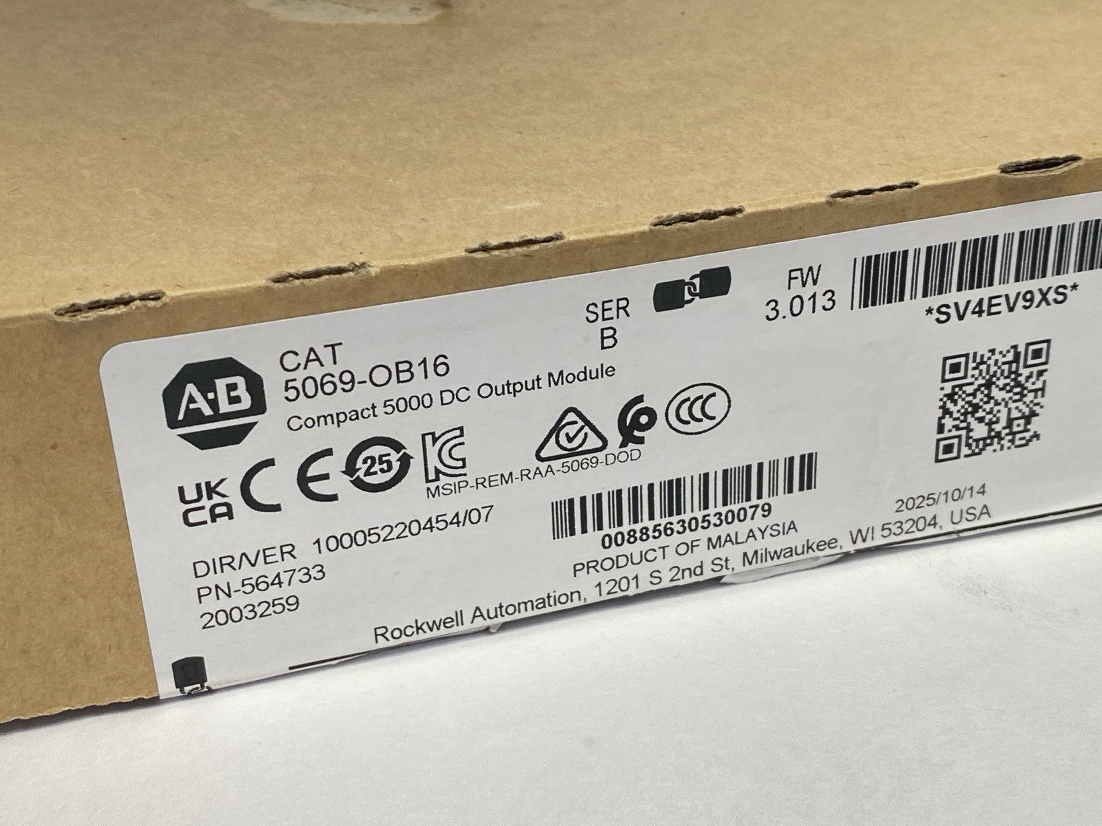Allen Bradley 5069-OB16 Ser B Compact 5000 DC Output Module 564733 - Maverick Industrial Sales
