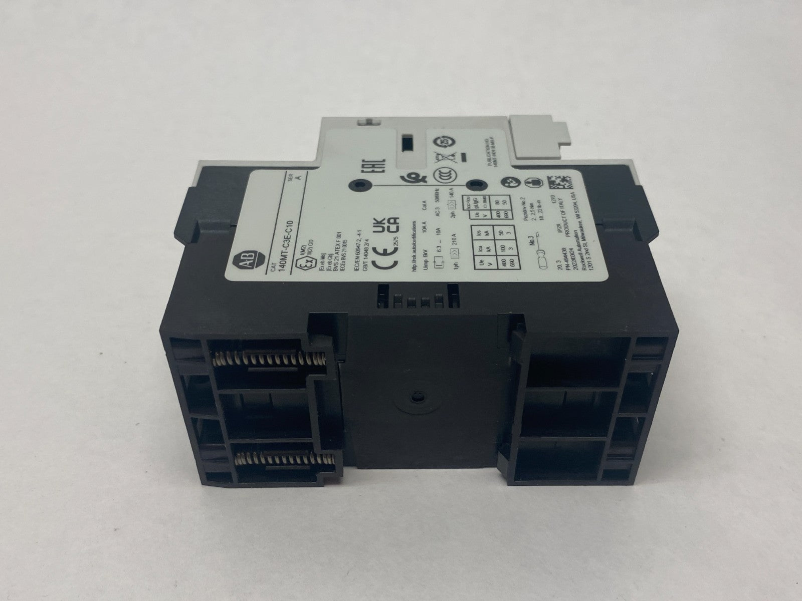 140MT-C3E-C10 | Allen Bradley Ser. A Motor Protection Circuit Breaker 6.3-10A - New – Open box - Maverick Industrial Sales