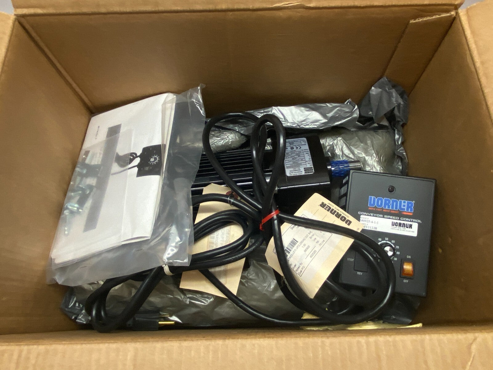 Dorner 62M005PS423EN & 22MV1122B Parallel Gearmotor 3/8HP & VFD Controller 230V - Maverick Industrial Sales