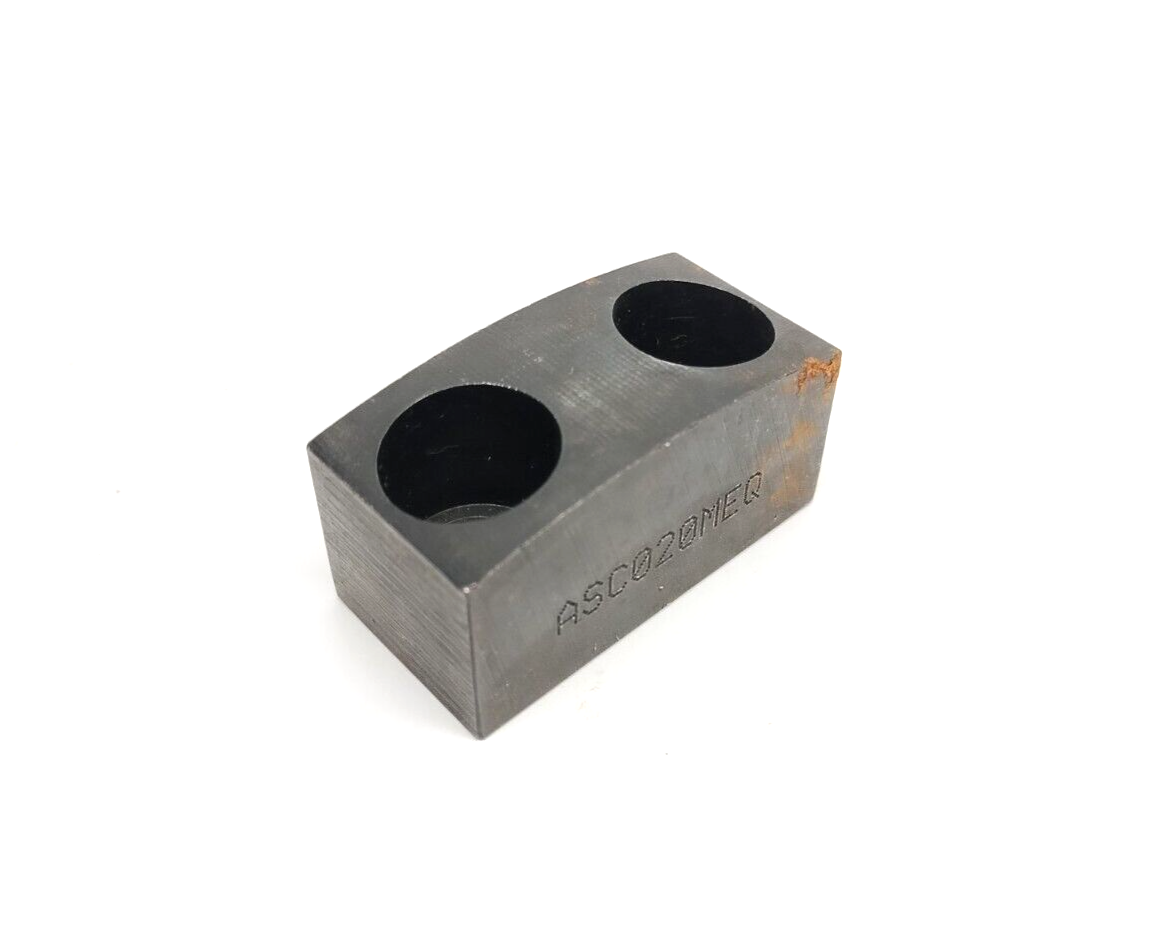 NAAMS ASC020 Crowned Stop Block 2 Hole C/Bore For M10 Socket Head Screw LOT OF 3 - Maverick Industrial Sales
