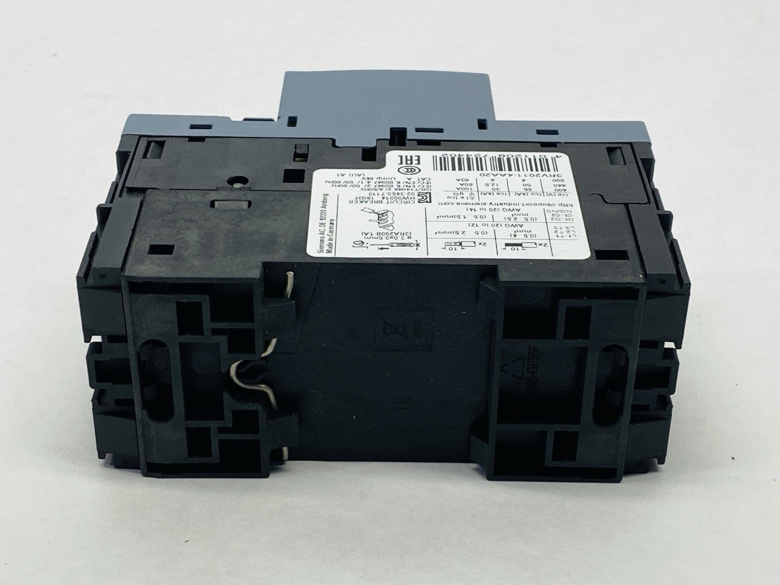 Siemens 3RV2011-4AA20 SIRIUS Motor Protector Circuit Breaker 10-16A 690V - Maverick Industrial Sales
