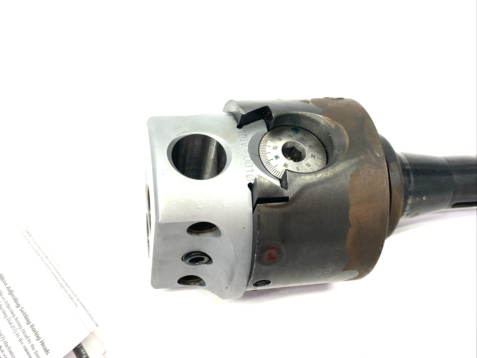 Allied Criterion CB-203D Boring Head: 3" Body Dia, 3/4" Hole Dia, Manual - Maverick Industrial Sales