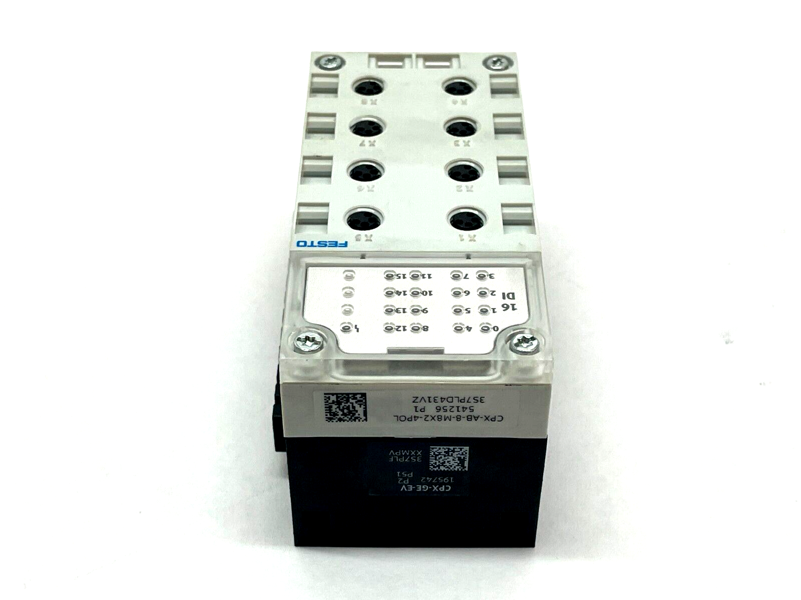 Festo CPX-AB-8-M8X2-4POL Connection Block w/ CPX-GE-EV Interlinking Block - Maverick Industrial Sales