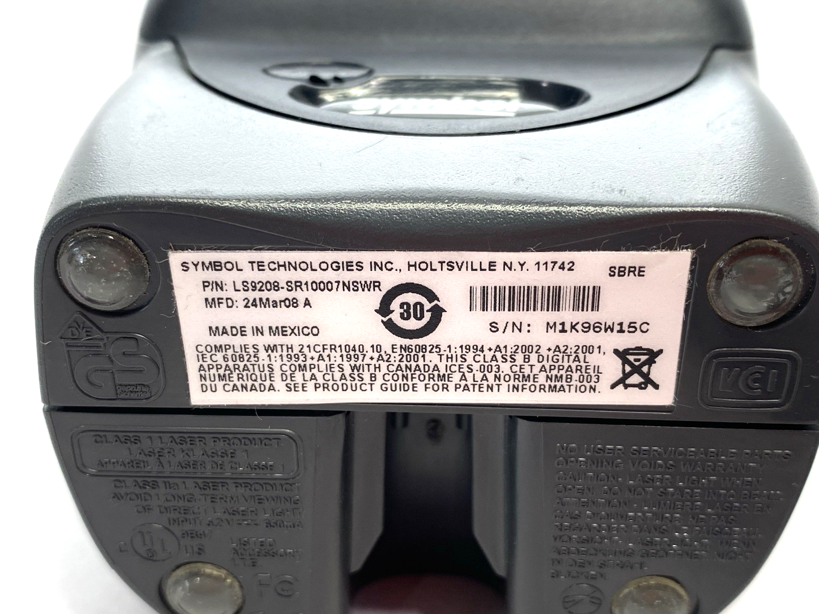Symbol LS9208-SR10007NSWR Barcode Scanner 1D, Single-Line, Omni-Directional - Maverick Industrial Sales