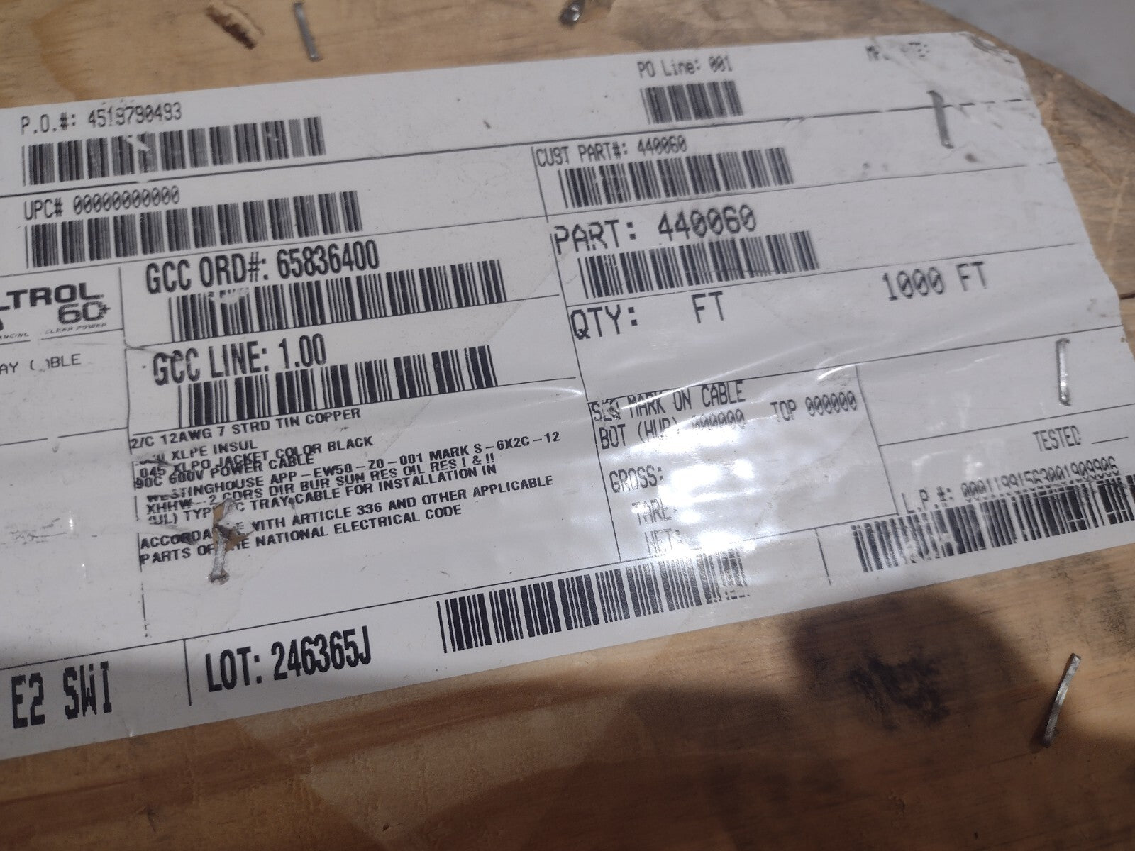 Ultrol 60+ 27560.12.2 12AWG 2C 7/.0305 Tinned Copper 600V S-ULT60-S600TC-12-2 E2 - Maverick Industrial Sales