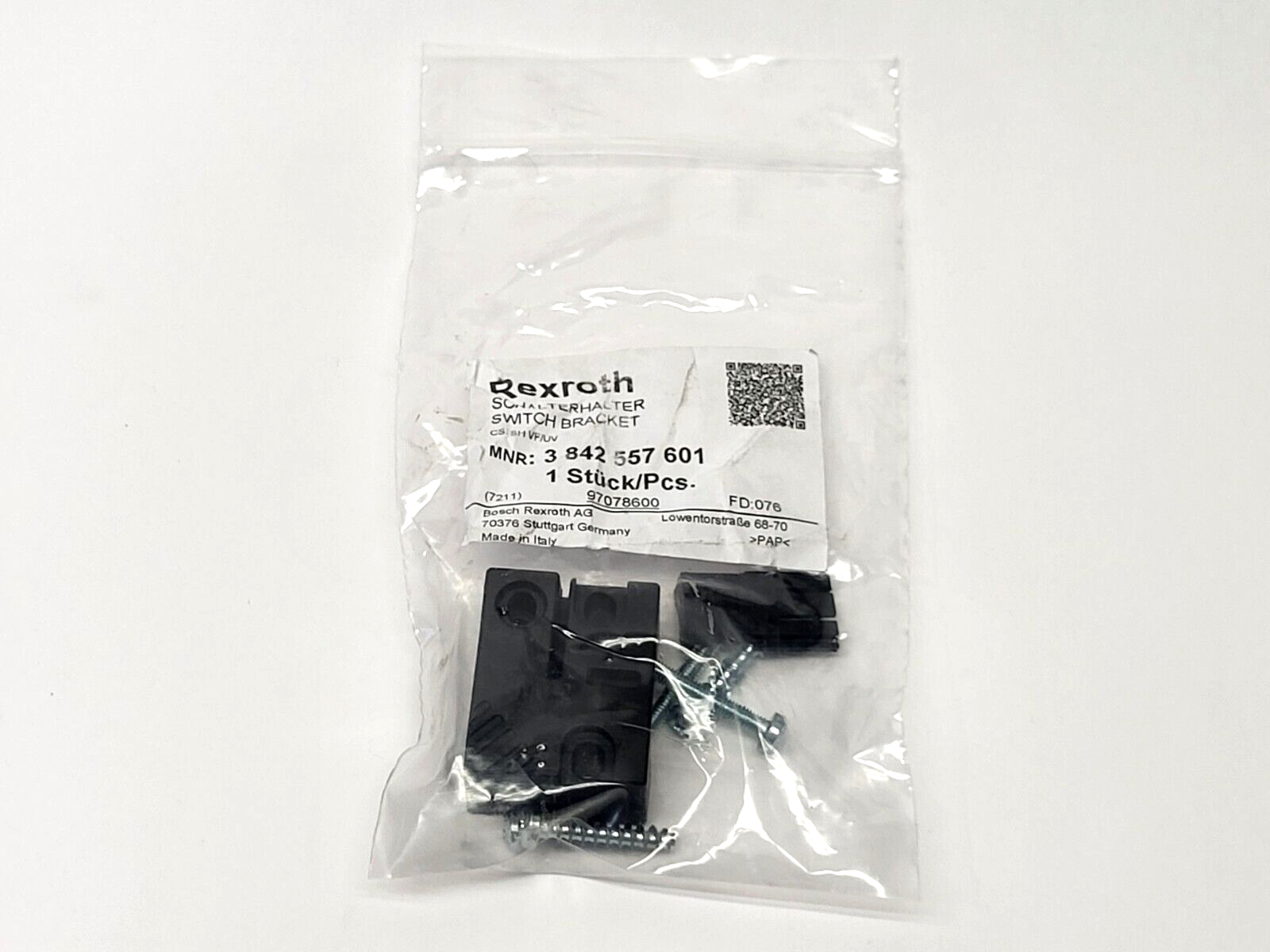 Bosch Rexroth 3842557601 Switch Bracket for 12mm Sensor LOT OF 2 - Maverick Industrial Sales