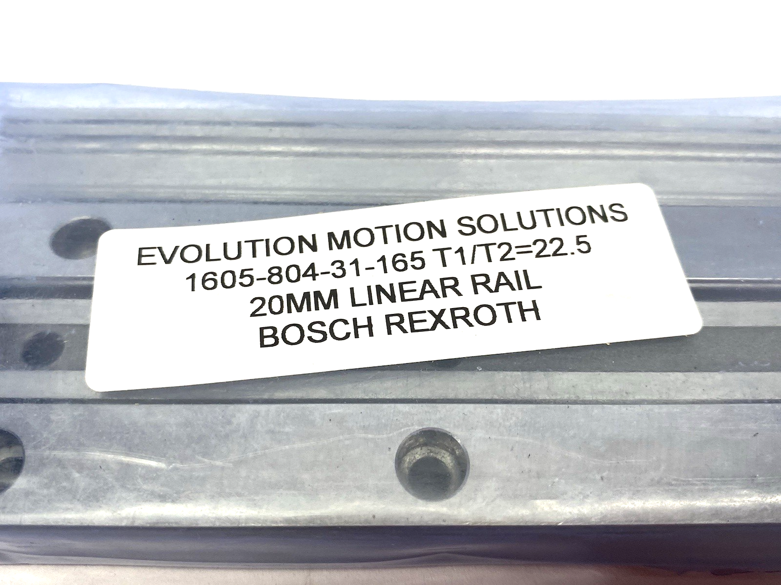 R160580431 | Bosch Rexroth Ball Runner Guide Rail PKG OF 4 w/ Caps - New - Maverick Industrial Sales
