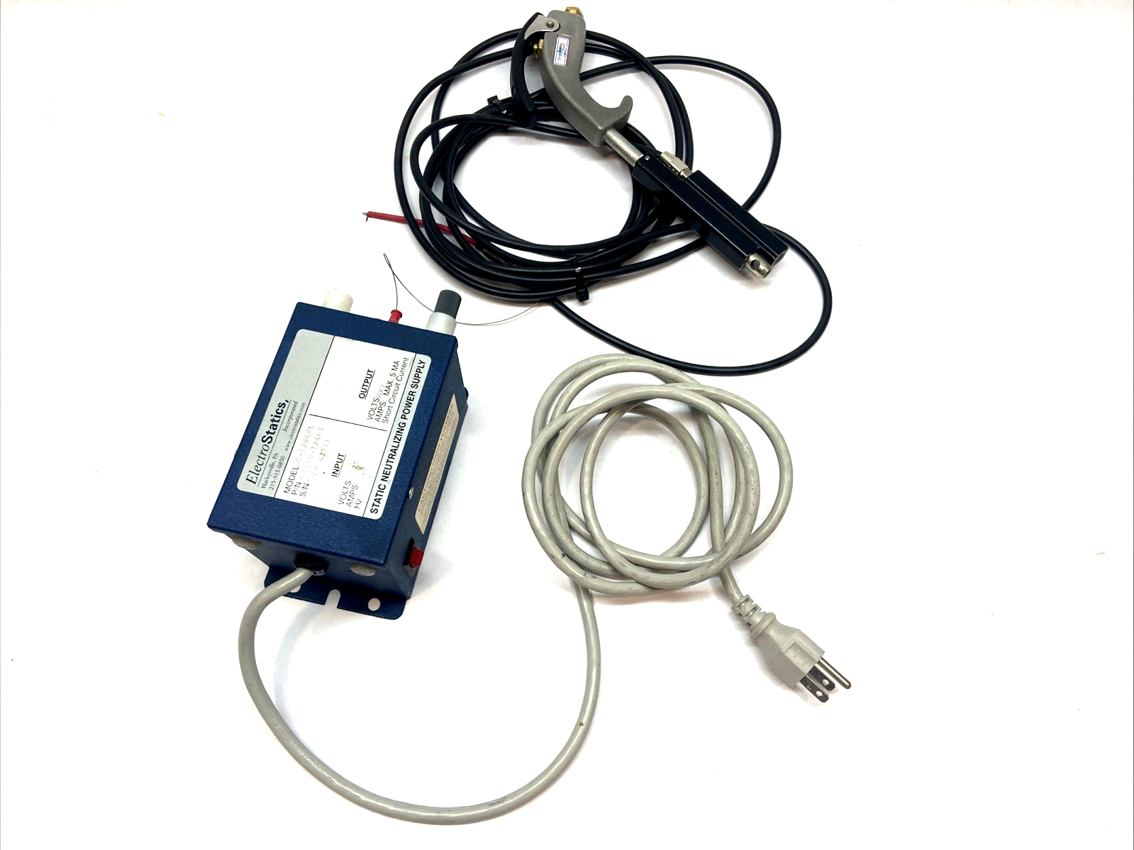 T1246SL | ElectroStatics Static Neutralizing Power Supply w/ Gun Attachment - Used - Maverick Industrial Sales