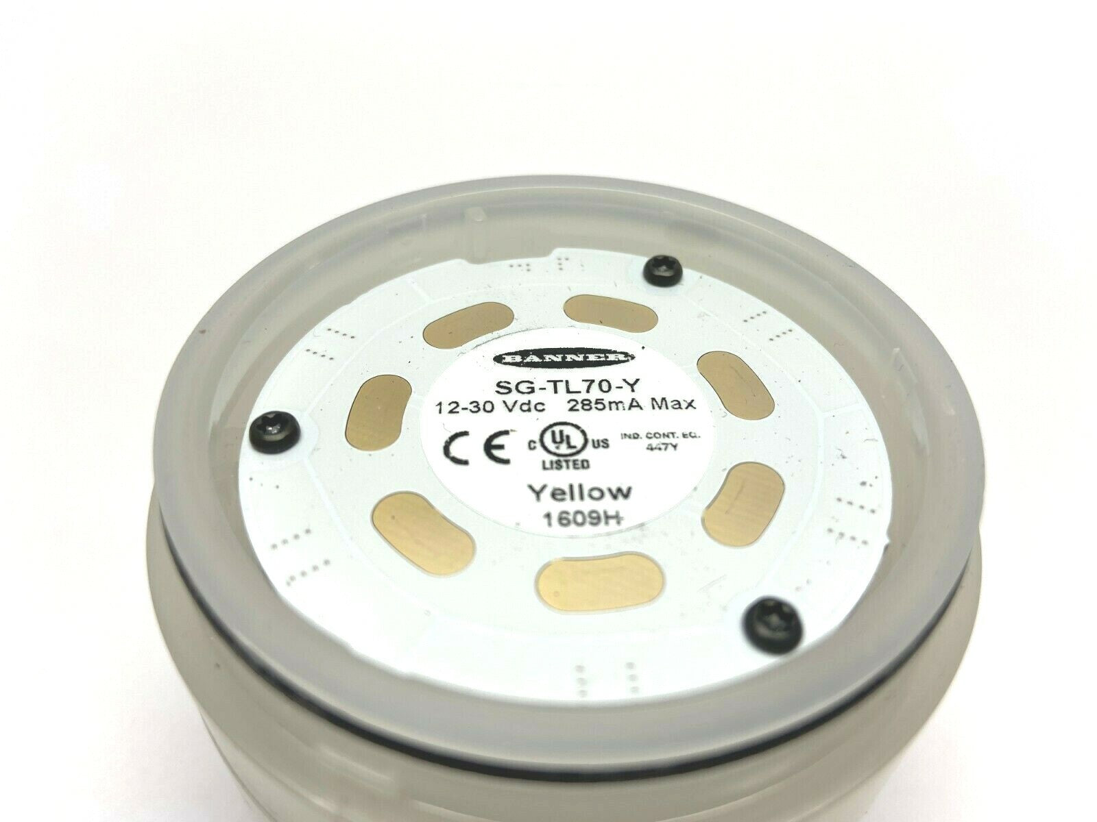 Banner SG-TL70-Y LED Tower Light Module Color Yellow 92212 - For parts or not working - Maverick Industrial Sales