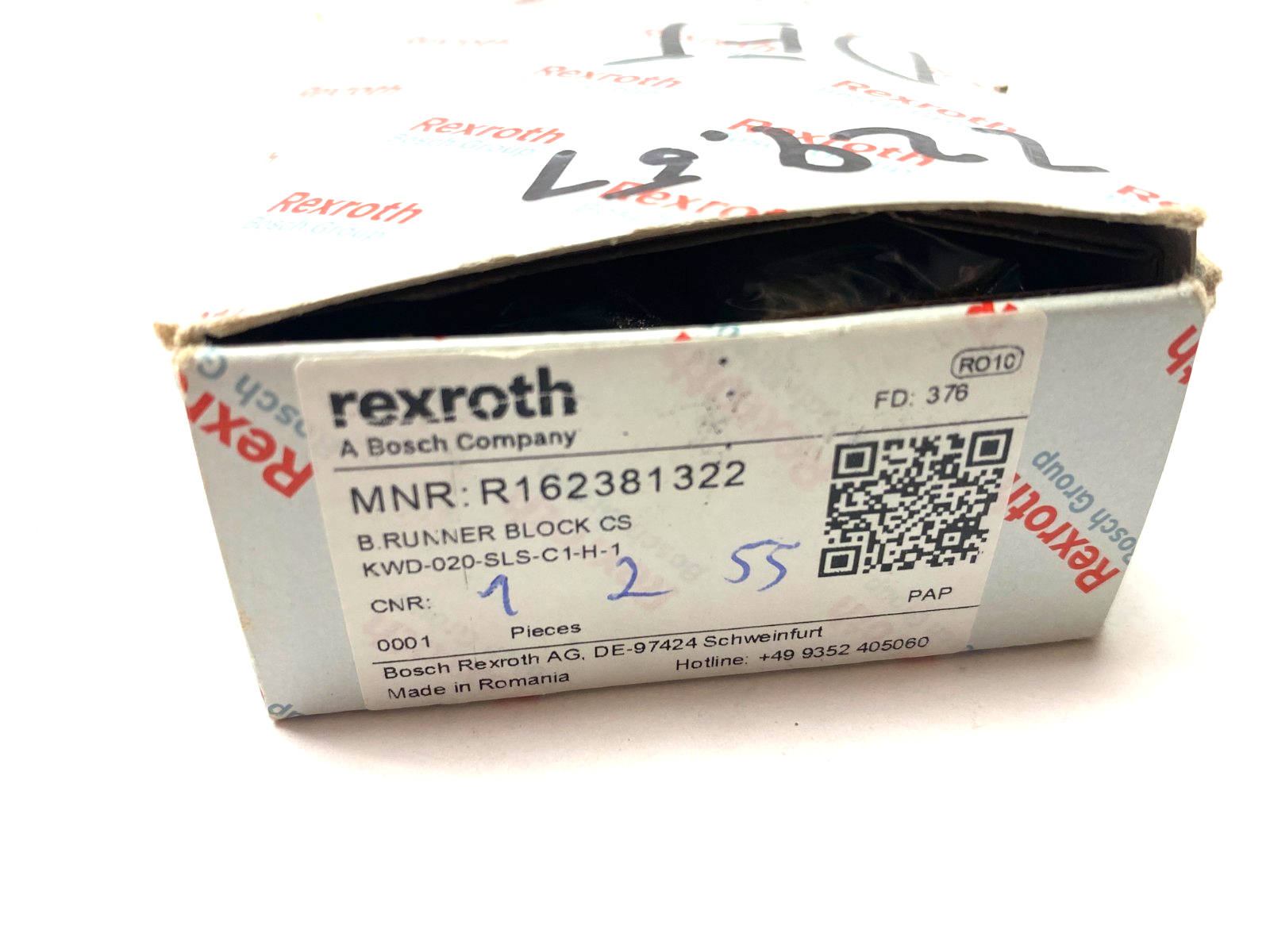 Bosch Rexroth R162381322 Carbon Steel Ball Running Block KWD-020-SLS-C1-H-1 - Maverick Industrial Sales