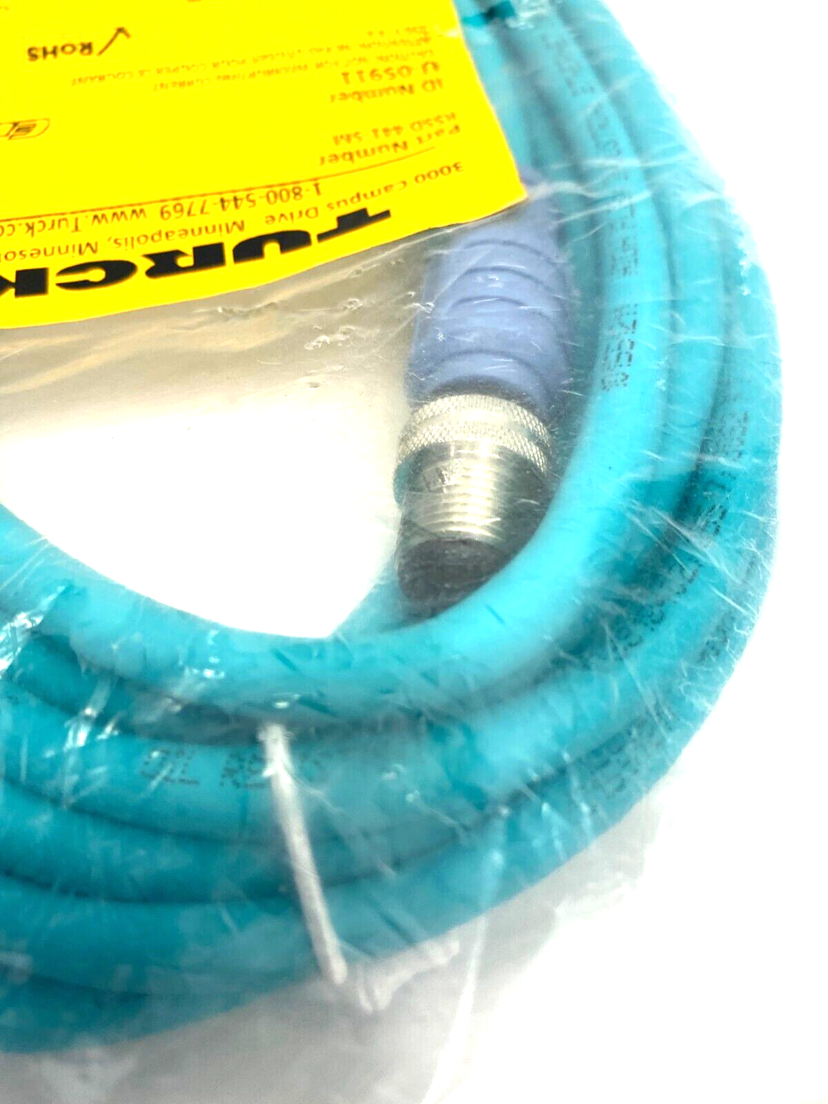 Turck RSSD 441-5M Ethernet Extension Cable M12 4-Pin to Pigtail 5m, U-05911 - Maverick Industrial Sales