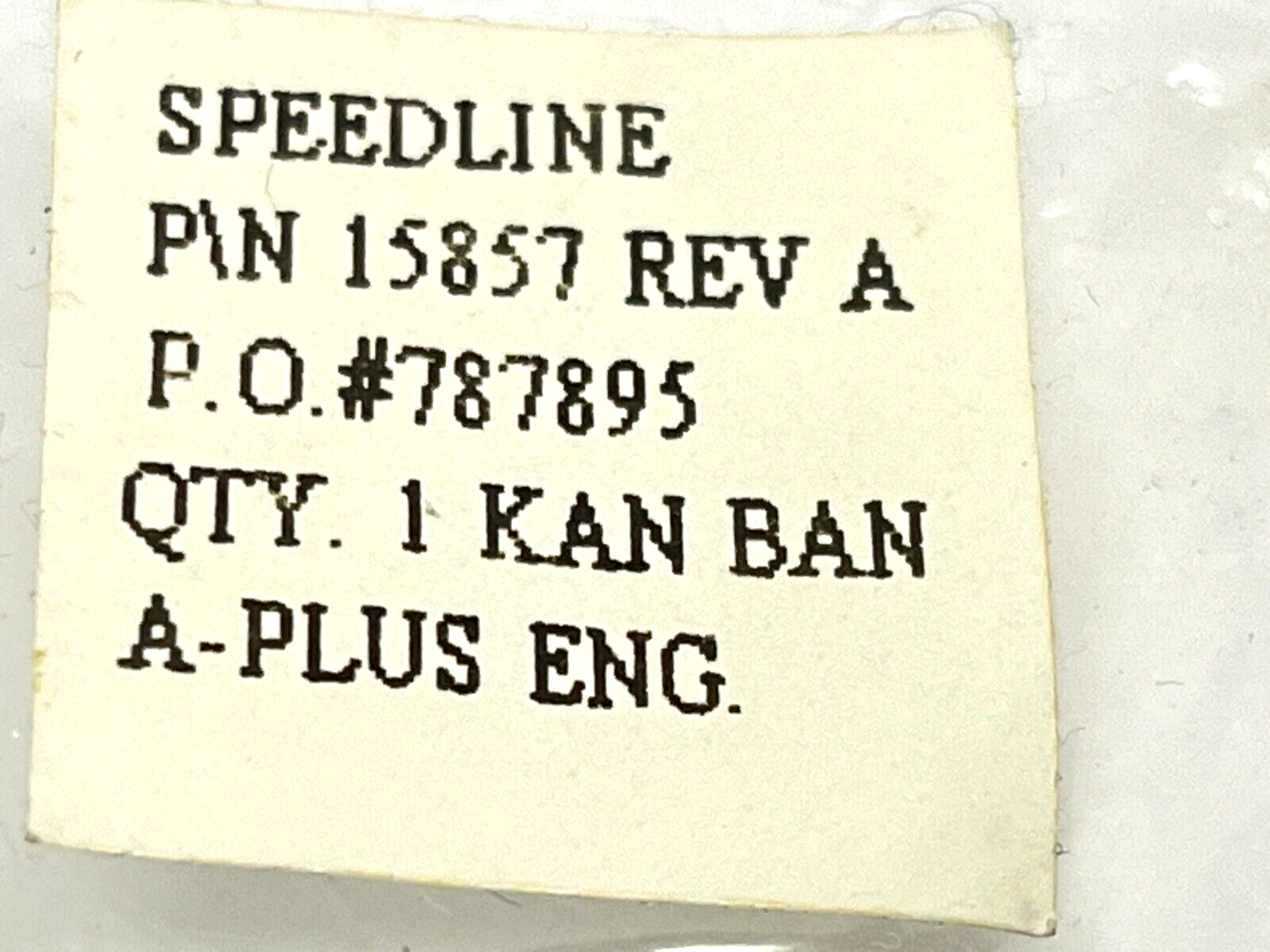 Speedline 15857 Rev A Tool - Maverick Industrial Sales