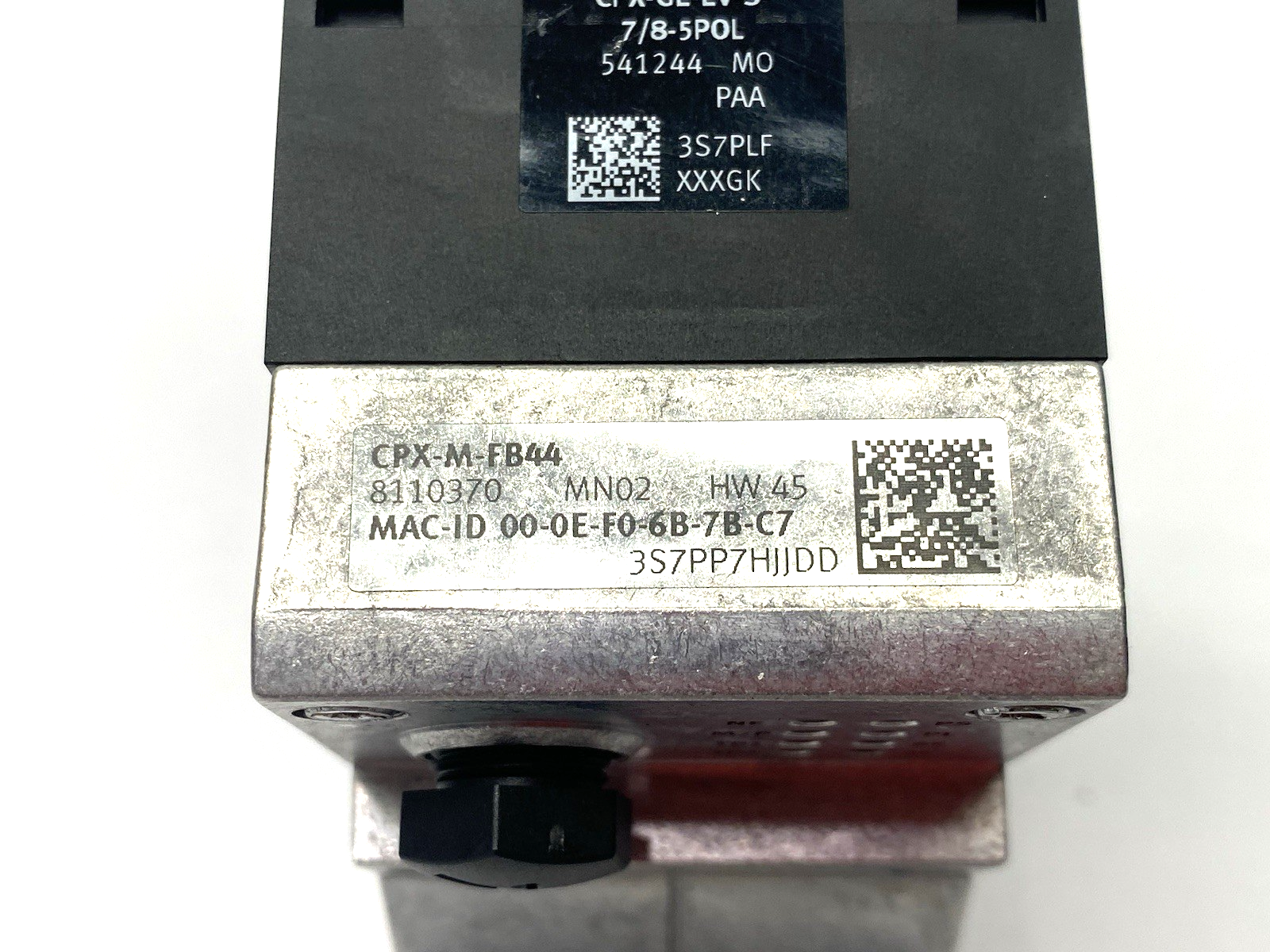 CPX-M-FB44 | Festo PROFINET RT Interface Module 8110370 w/ CPX-GE-EV-S-7/8-5POL - Used - Maverick Industrial Sales