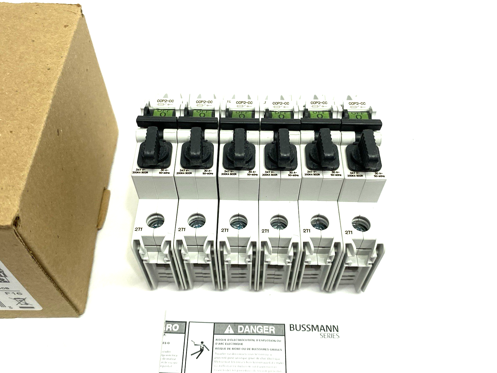 CCP2-1-30CC | Eaton Bussmann Fusible Disconnect Open Type 30A 1-Pole BOX OF 6 - New Other - Maverick Industrial Sales