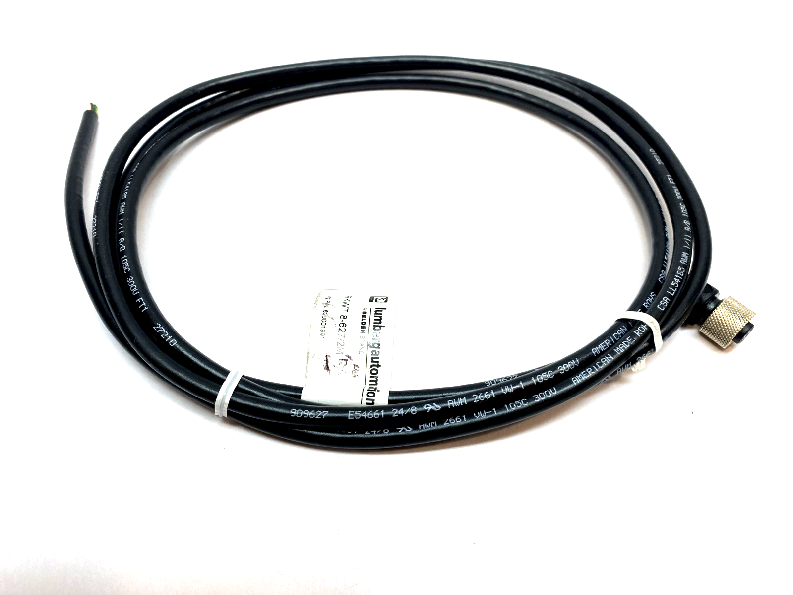 Lumberg Automation RST8RKWT86272M 8‑Pole Cordset 600002001 - Maverick Industrial Sales