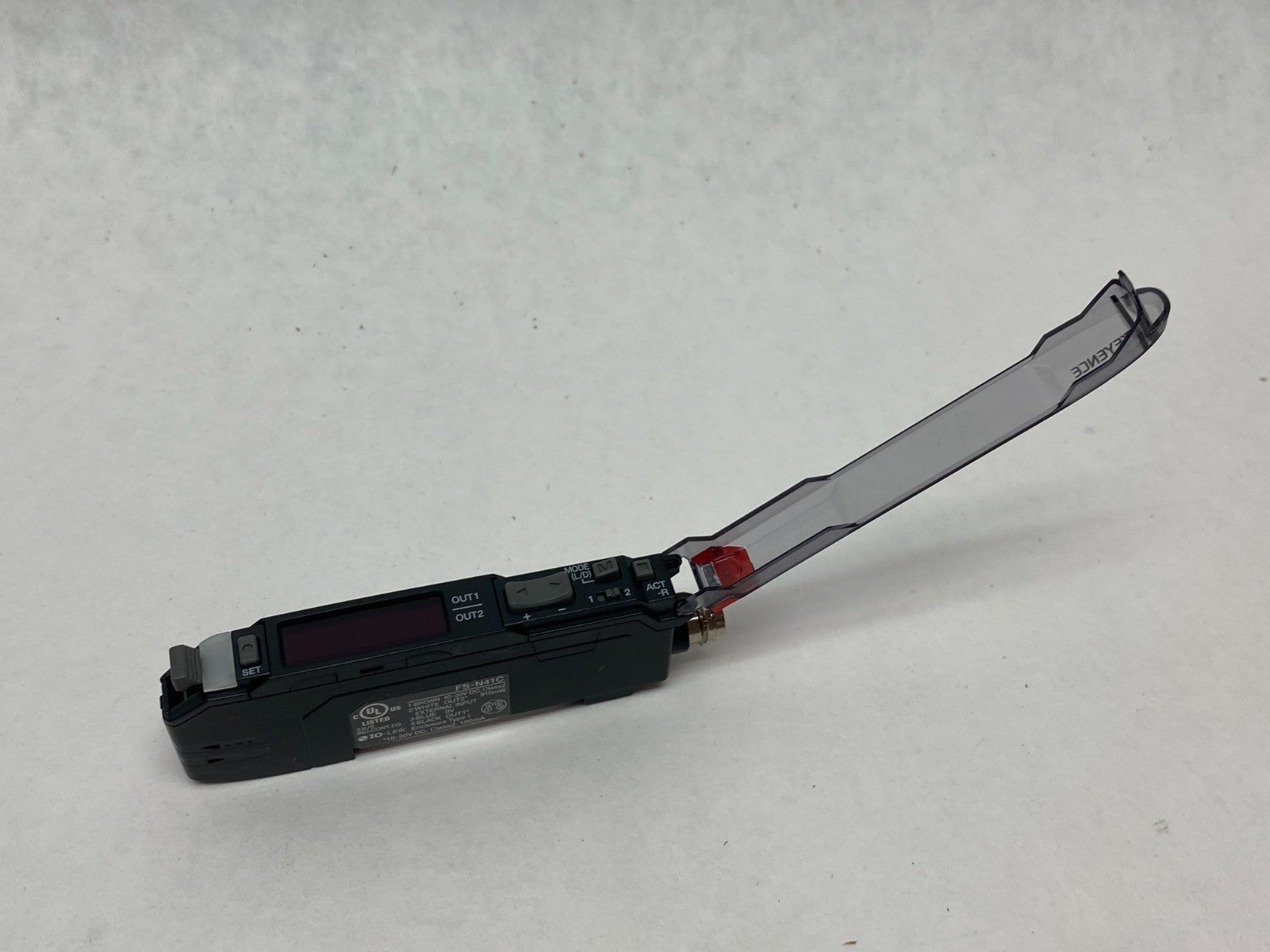Keyence FS-N41C Fiber Optic Sensor Main Unit M8 4-Pin Connector Type - Maverick Industrial Sales
