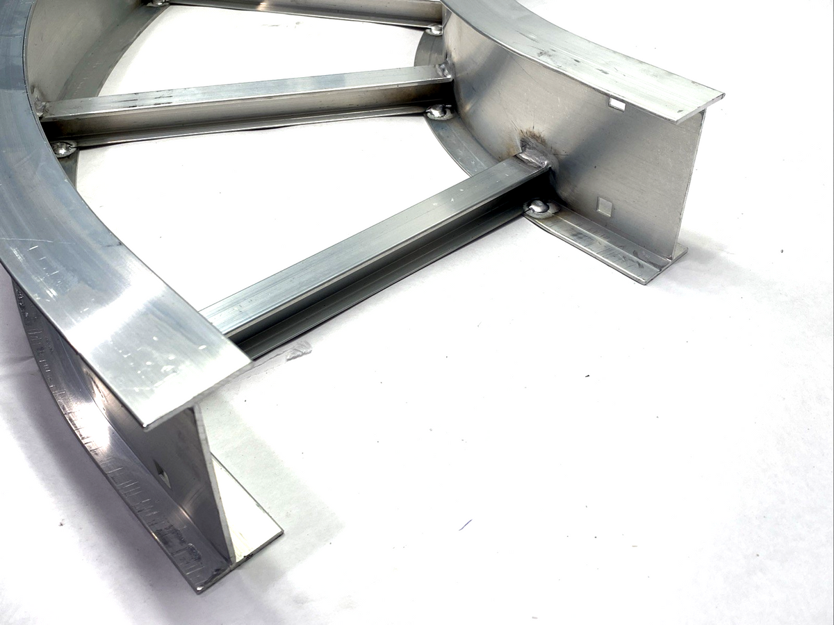 Eaton 4A-12-90HB12 B-Line 90 Deg. Bend Cable Tray 4" H x 21.0625" L x 12" W - Maverick Industrial Sales