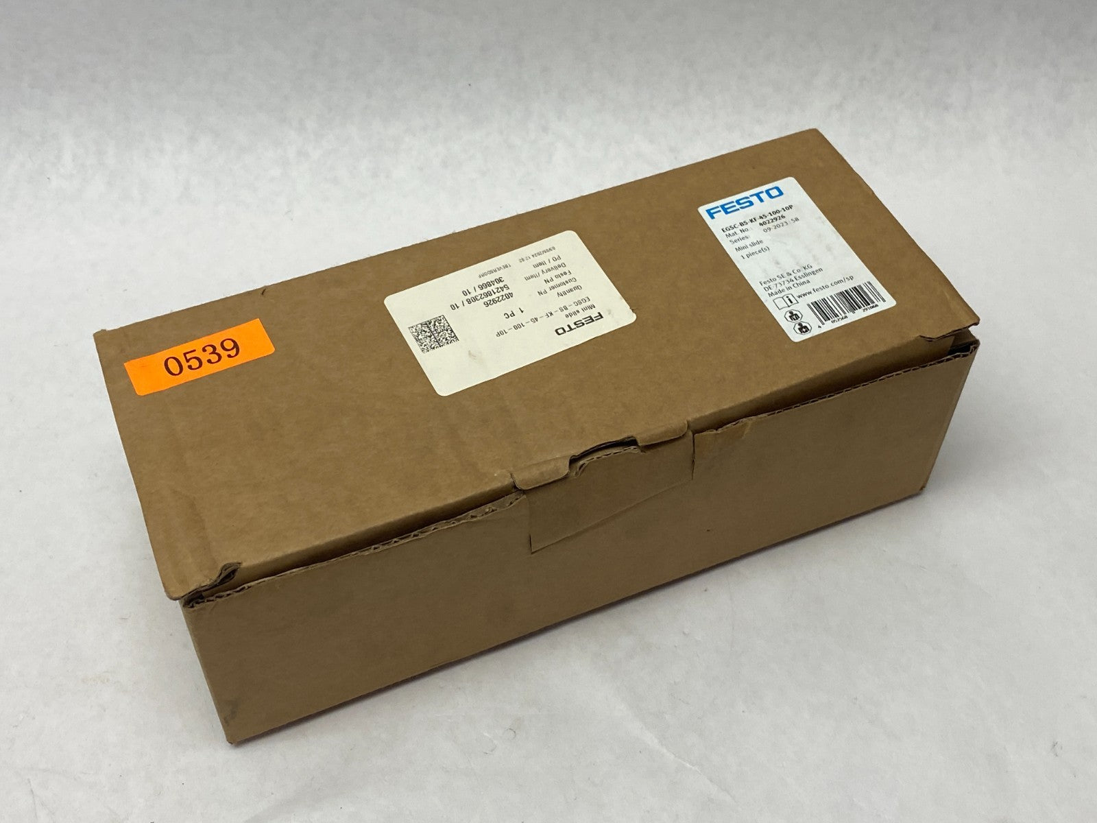 Festo EGSC-BS-KF-45-100-10P Mini Slide 100mm Stroke 4022926 - Maverick Industrial Sales