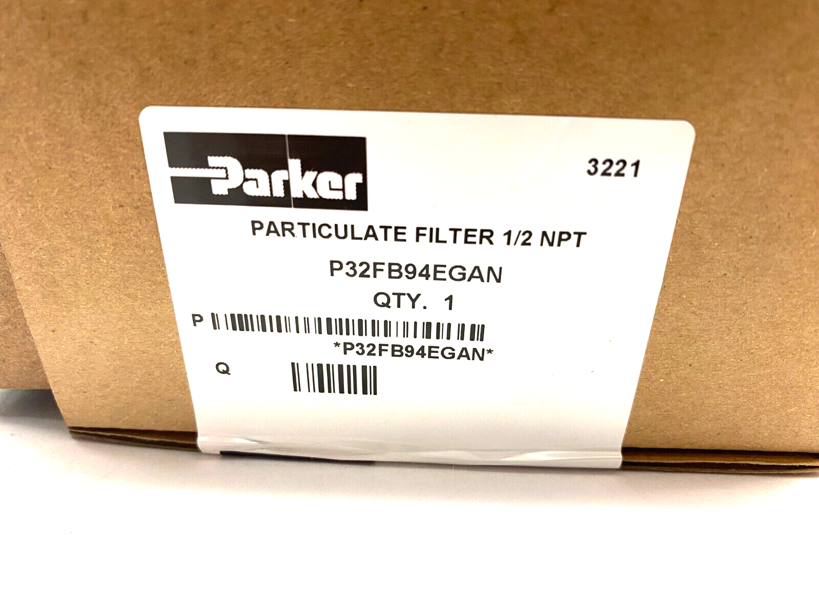 Parker P32FB94EGAN Compact Airline Particulate Filter 1/2" NPT Ports - Maverick Industrial Sales
