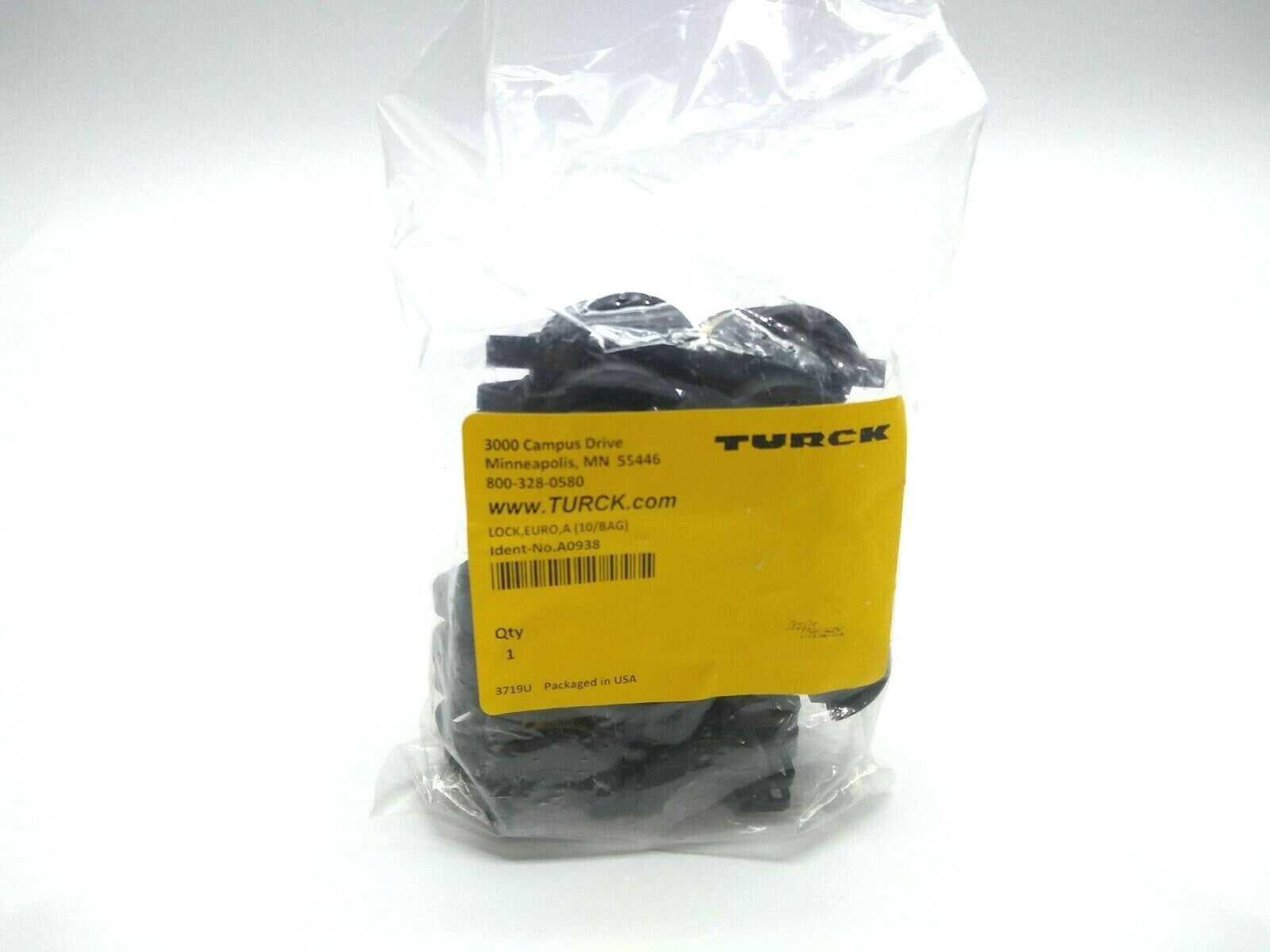 Turck Lock, Euro, A A0938 10/BAG - Maverick Industrial Sales