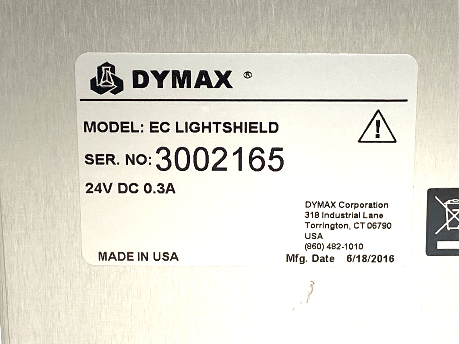 Dymax 2000 Flood UV Curing Flood Lamp Housing w/ Zip Shutter & EC Lightshield - Maverick Industrial Sales