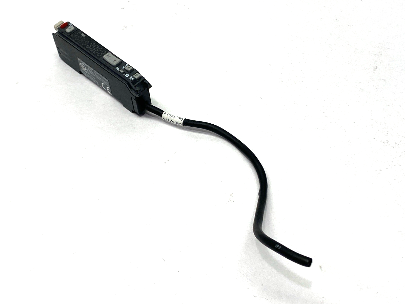 Keyence FS-V31M Photoelectric Sensor Amplifier 12-24VDC CABLE CUT SHORT NO COVER - Maverick Industrial Sales