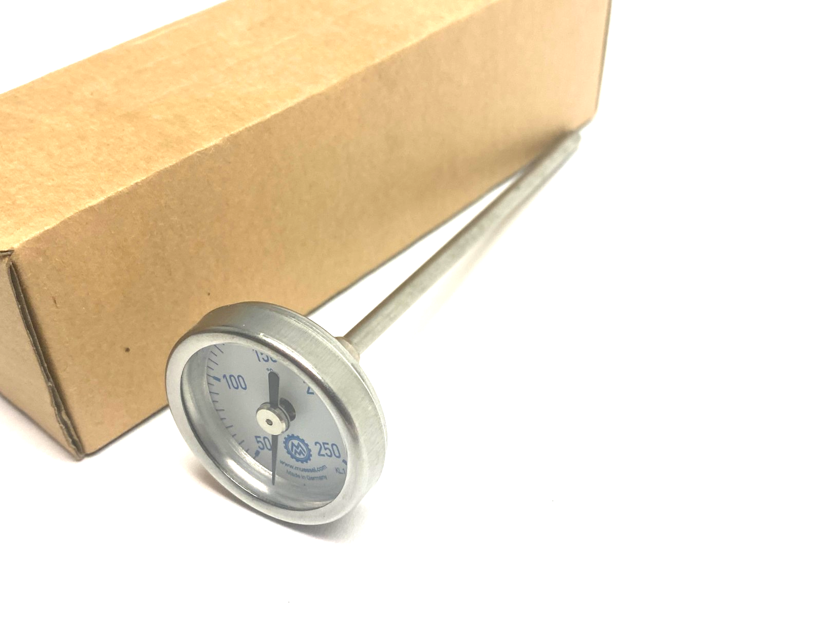 Müssel Probed Temperature Gauge 50-250 Degrees C - New – Open box - Maverick Industrial Sales