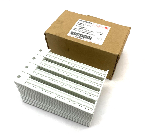 Murrplastik 86401210 Terminal Block Label Plate White BOX OF 1400 - Maverick Industrial Sales