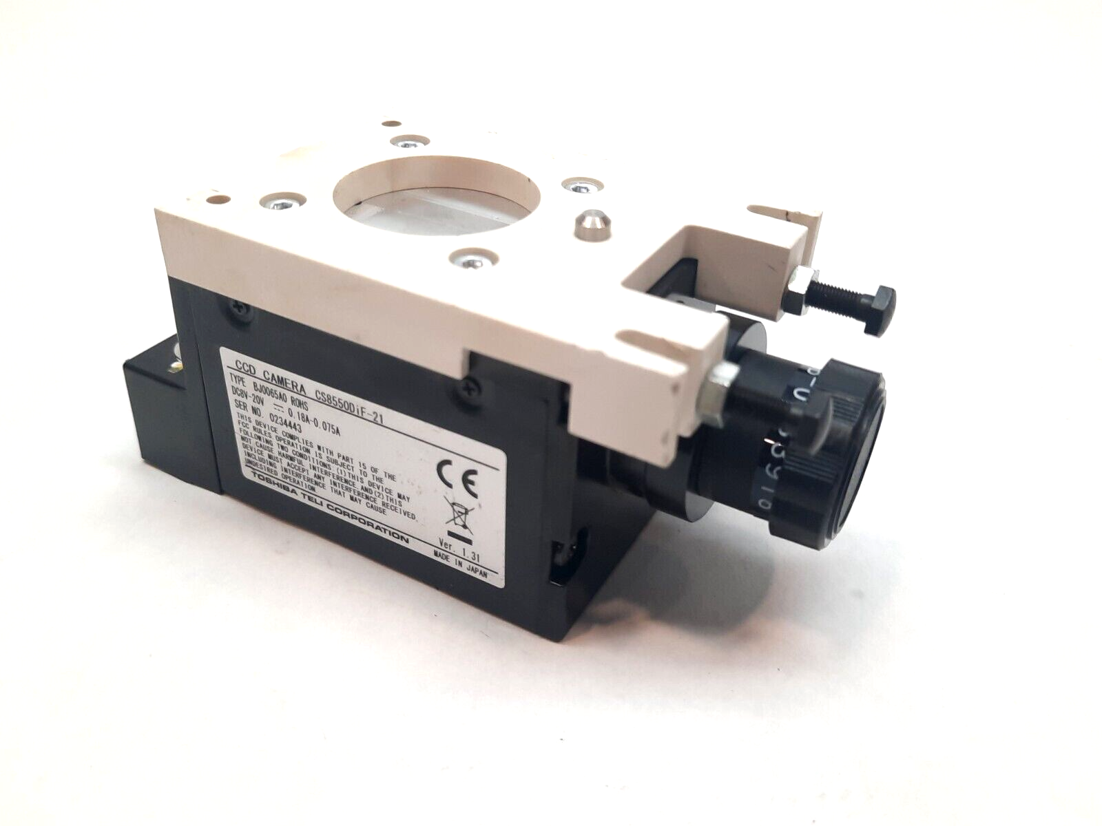 Toshiba Teli CS8550DiF-21 CCD Camera Type BJ0065A R0HS - Maverick Industrial Sales