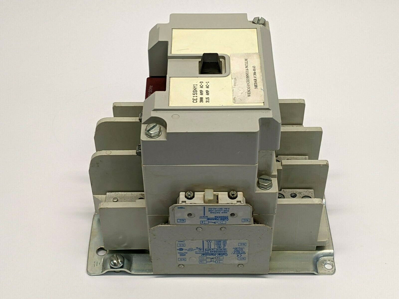 Cutler Hammer CE15SNY1 Contactor 300A AC-3, 315A AC-1 - Maverick Industrial Sales