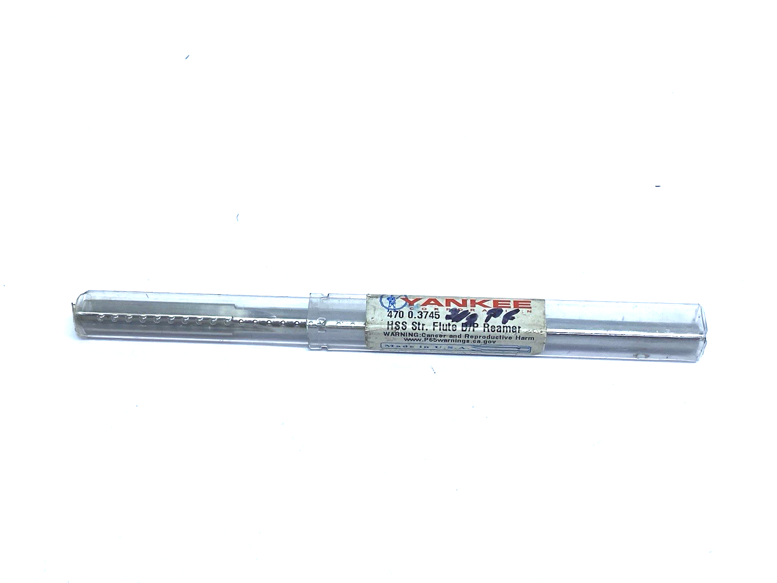 470 0.3745 | Yankee Straight Flute D/P Reamer HSS 0.3745 Dia - New – Open box - Maverick Industrial Sales