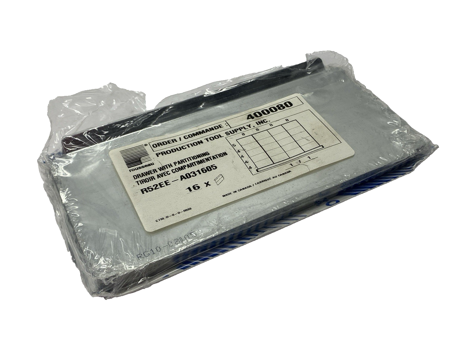 R52EE-A031605 | Rousseau Drawer Partitioning PACK OF 16 - New – Open box - Maverick Industrial Sales
