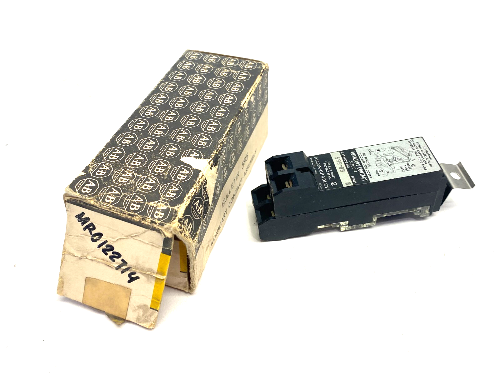 Allen Bradley 595-BB Ser. B Auxiliary Contact 2 NC - Maverick Industrial Sales