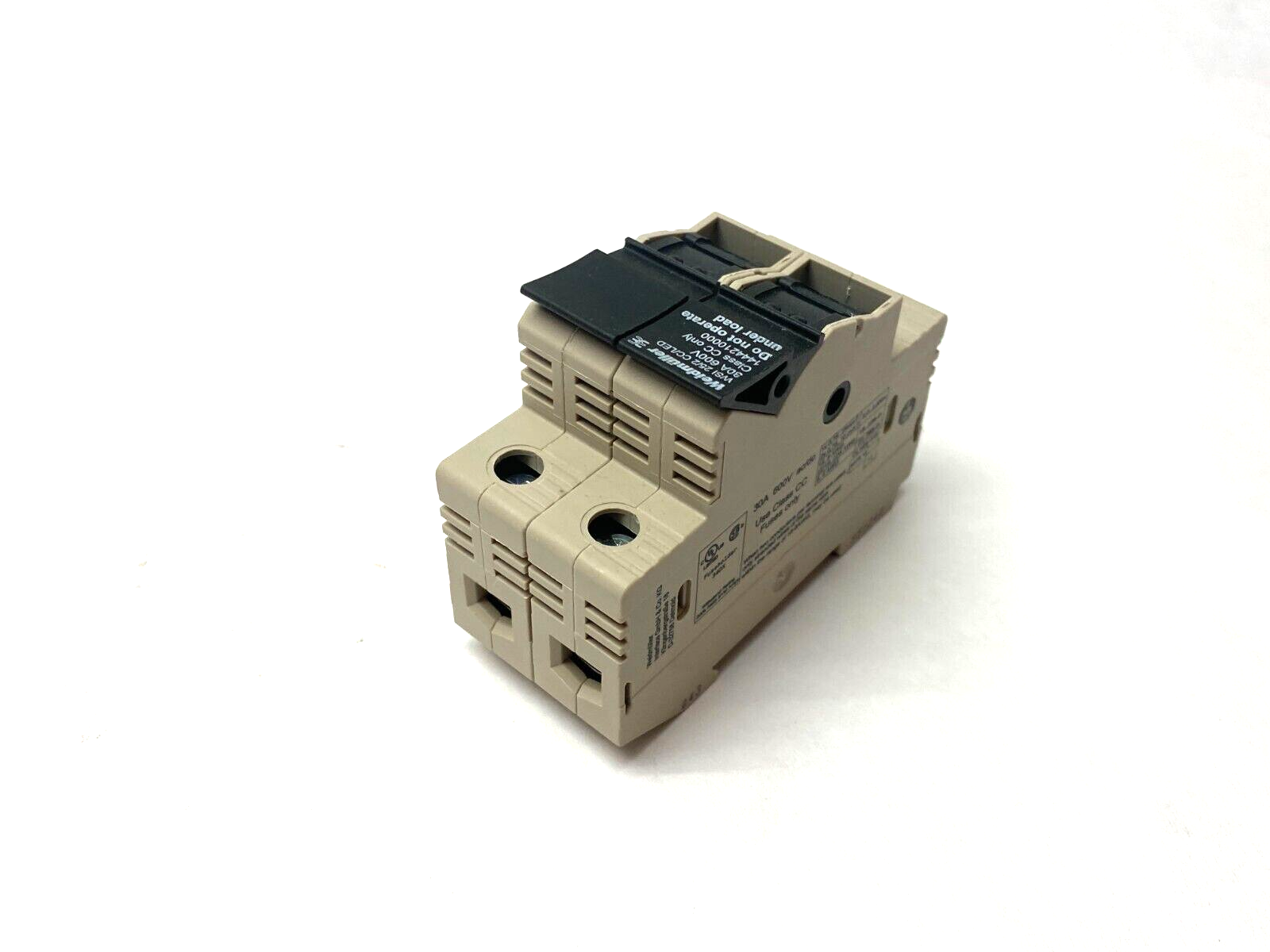 Weidmüller 1444210000 Fuse Terminal Block 2-Pole Beige 30A 600V WSI 25/2 CC/LED - Maverick Industrial Sales