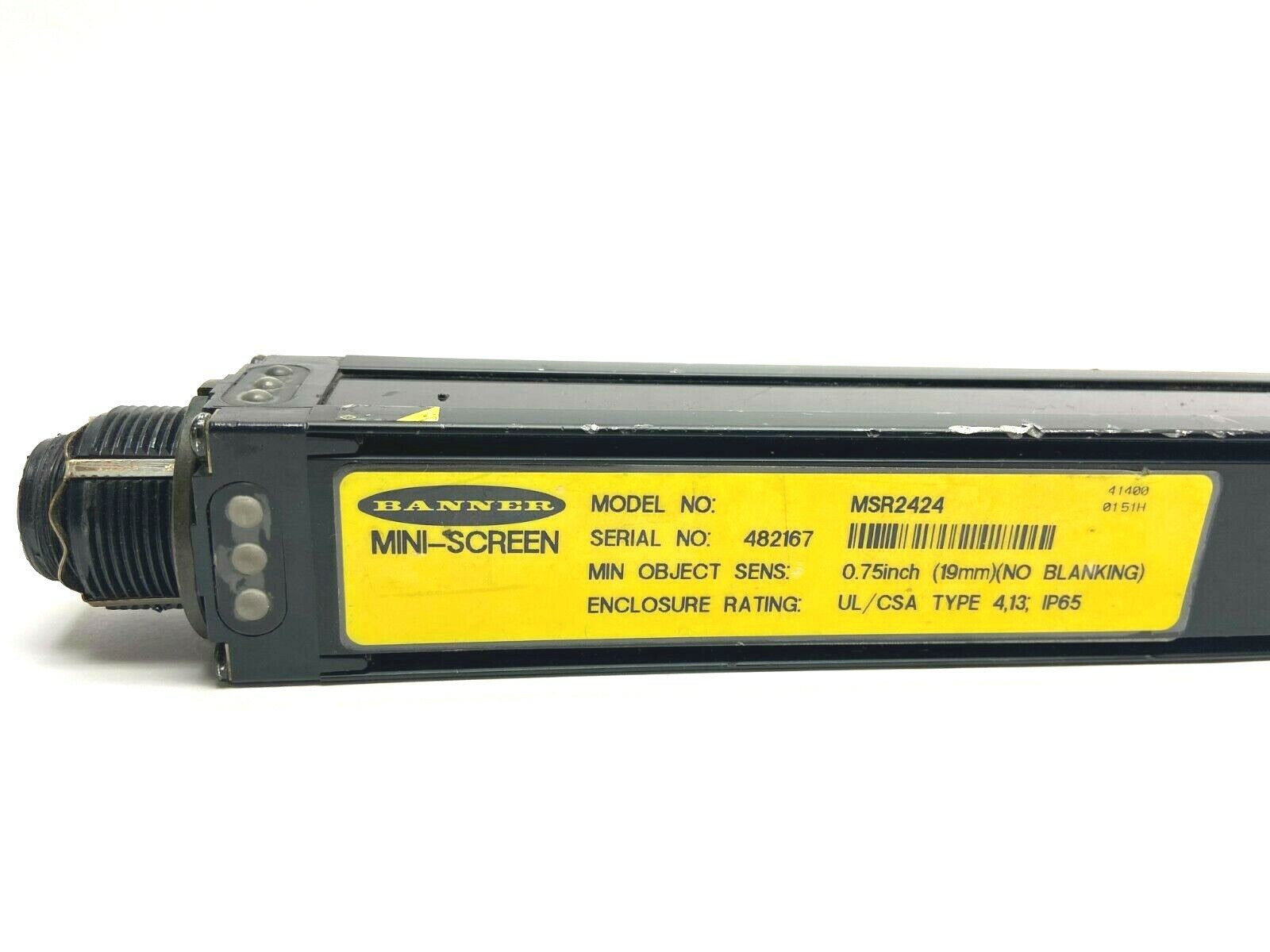 MSR2424 | Banner MINI-SCREEN Black Anodized Receiver 37455 - For parts or not working - Maverick Industrial Sales