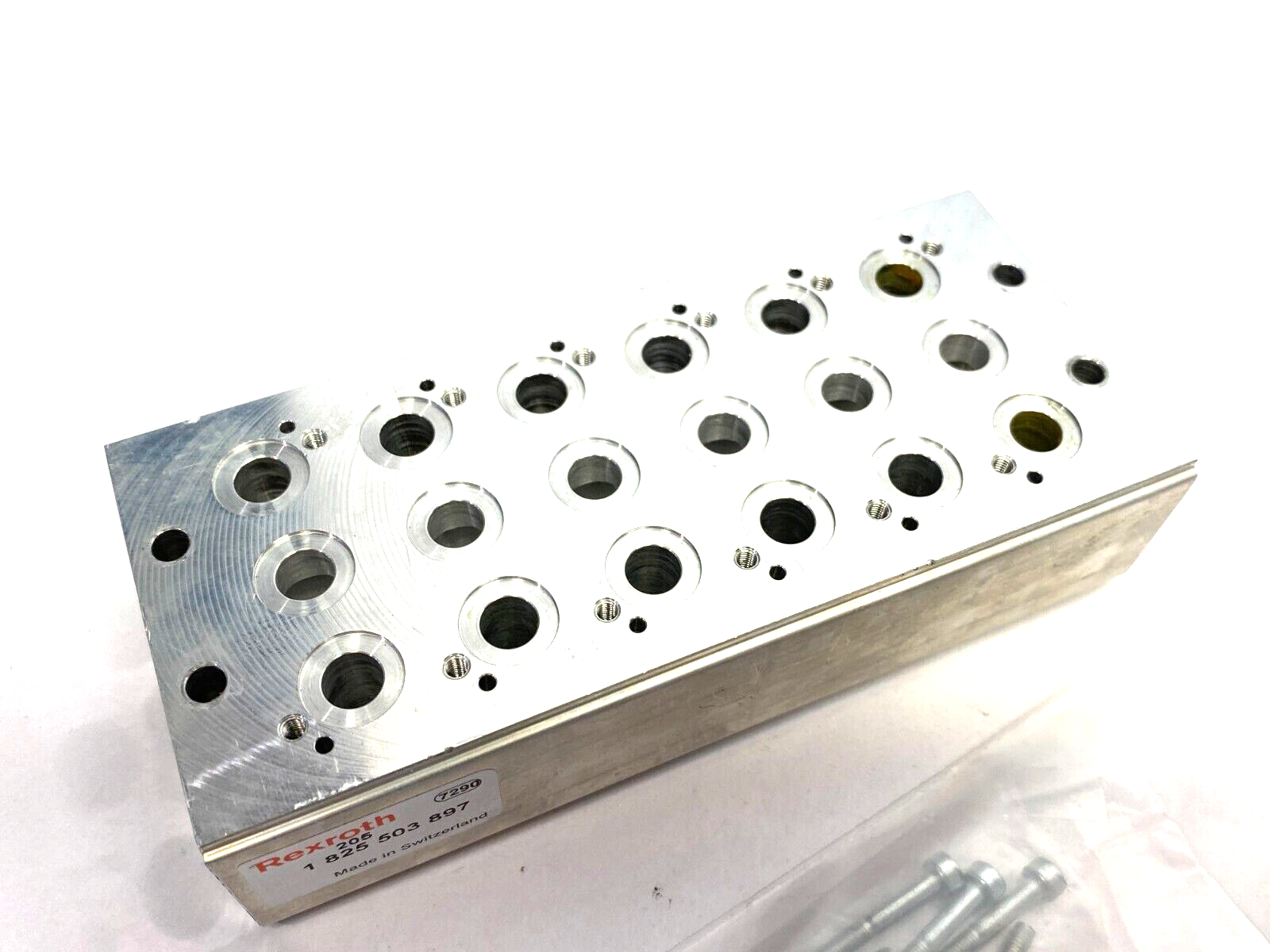 Bosch Rexroth 1825503897 Pneumatic Manifold Assembly Plate 6-Station - Maverick Industrial Sales
