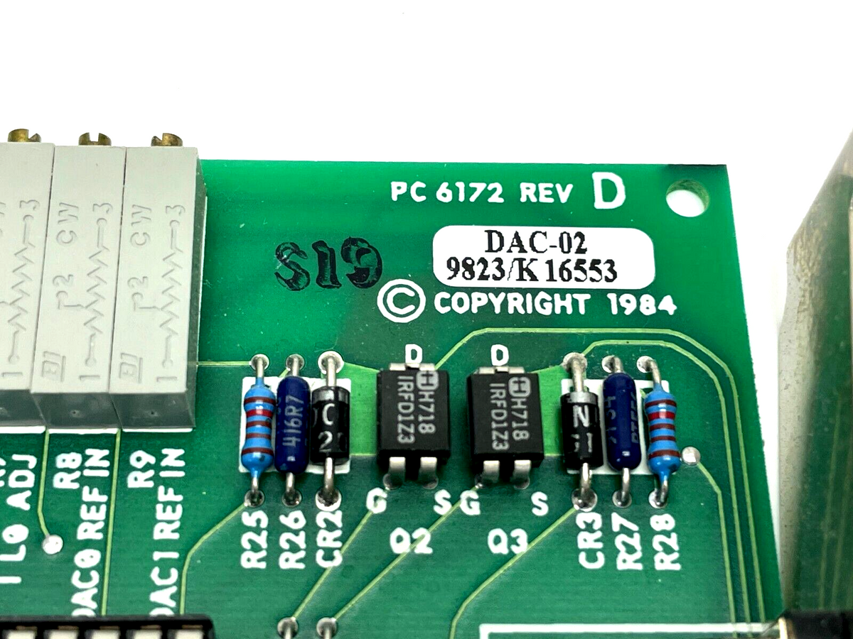 Tektronix PC 6172 Rev. D Output Board DAC-02 9823/K 16553 - Maverick Industrial Sales
