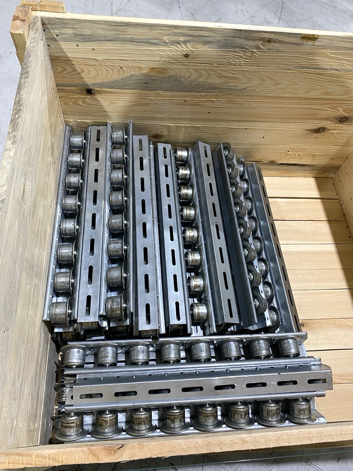 Mallard Manufacturing Roller Conveyor Section 24"L x 3.125" W LOT OF 40 - Maverick Industrial Sales