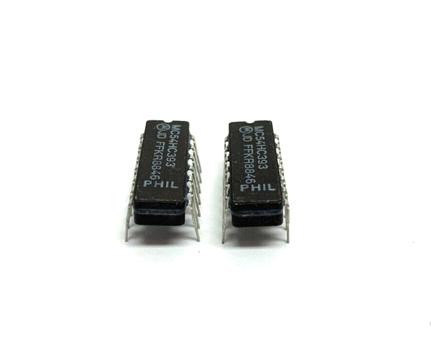Motorola MC54HC393 Dual 4-Stage Binary Ripple Counter LOT OF 2 - Maverick Industrial Sales