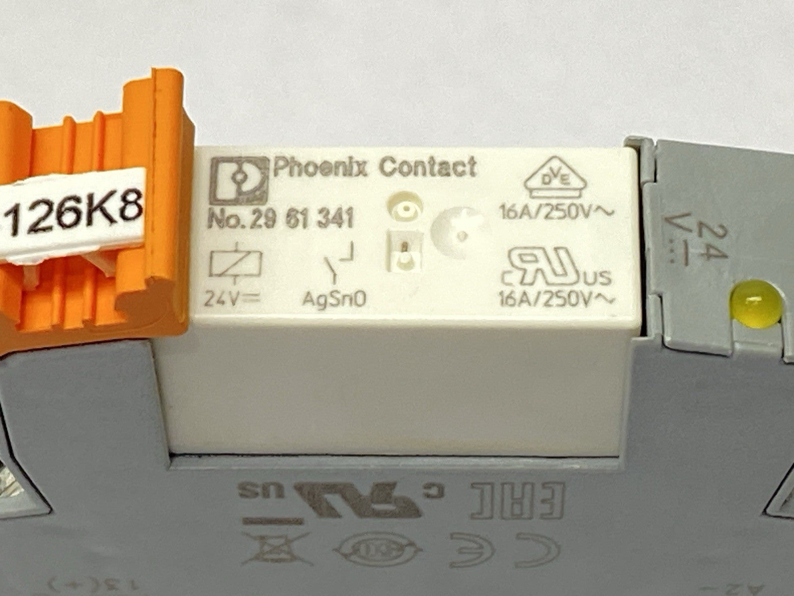 Phoenix Contact PLC-BSC-24DC/1IC/ACT Relay Base 2967837 w/ 2961341 Relay - Maverick Industrial Sales