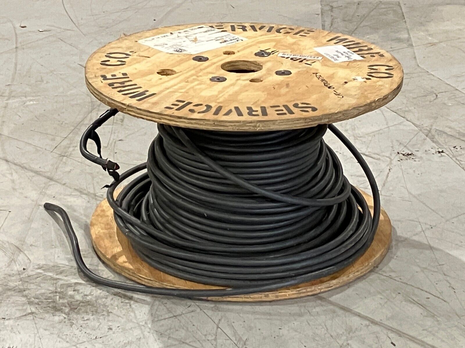 Service Wire Co XHVWT2/0BK Cable 2/0 1C 19 Strand Tinned Copper 200' FT - Maverick Industrial Sales