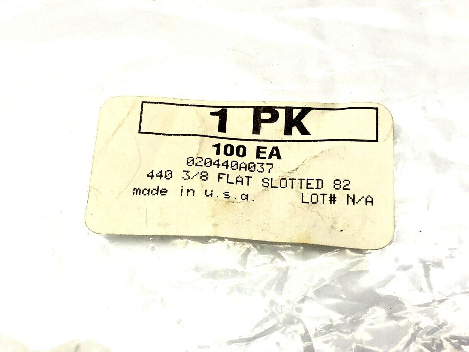 Essentra 020440A037 #4-40 Flat Head Screws Slotted Drive Nylon PKG OF 100 - Maverick Industrial Sales