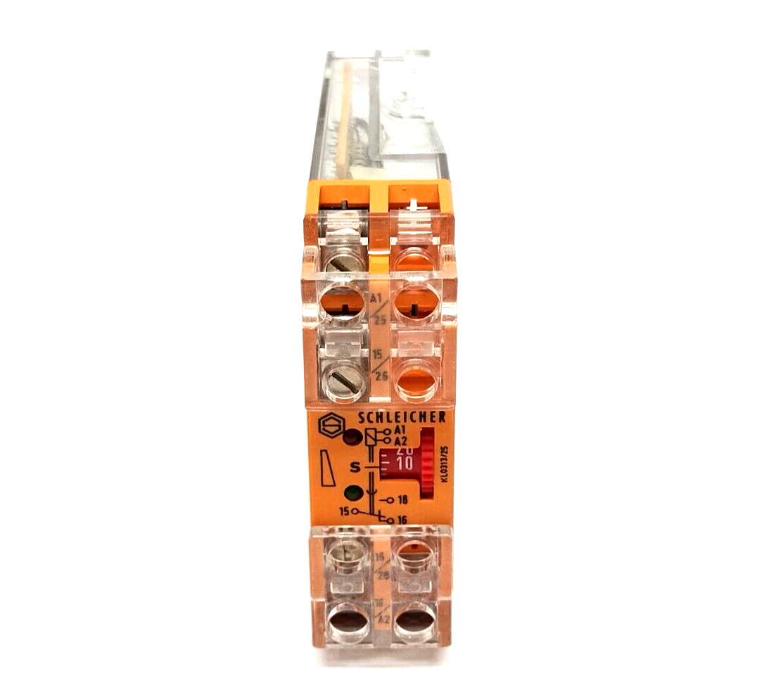 Schleicher KZT 11 Time Relay 24V 500W 6A 5s - 100s - Maverick Industrial Sales