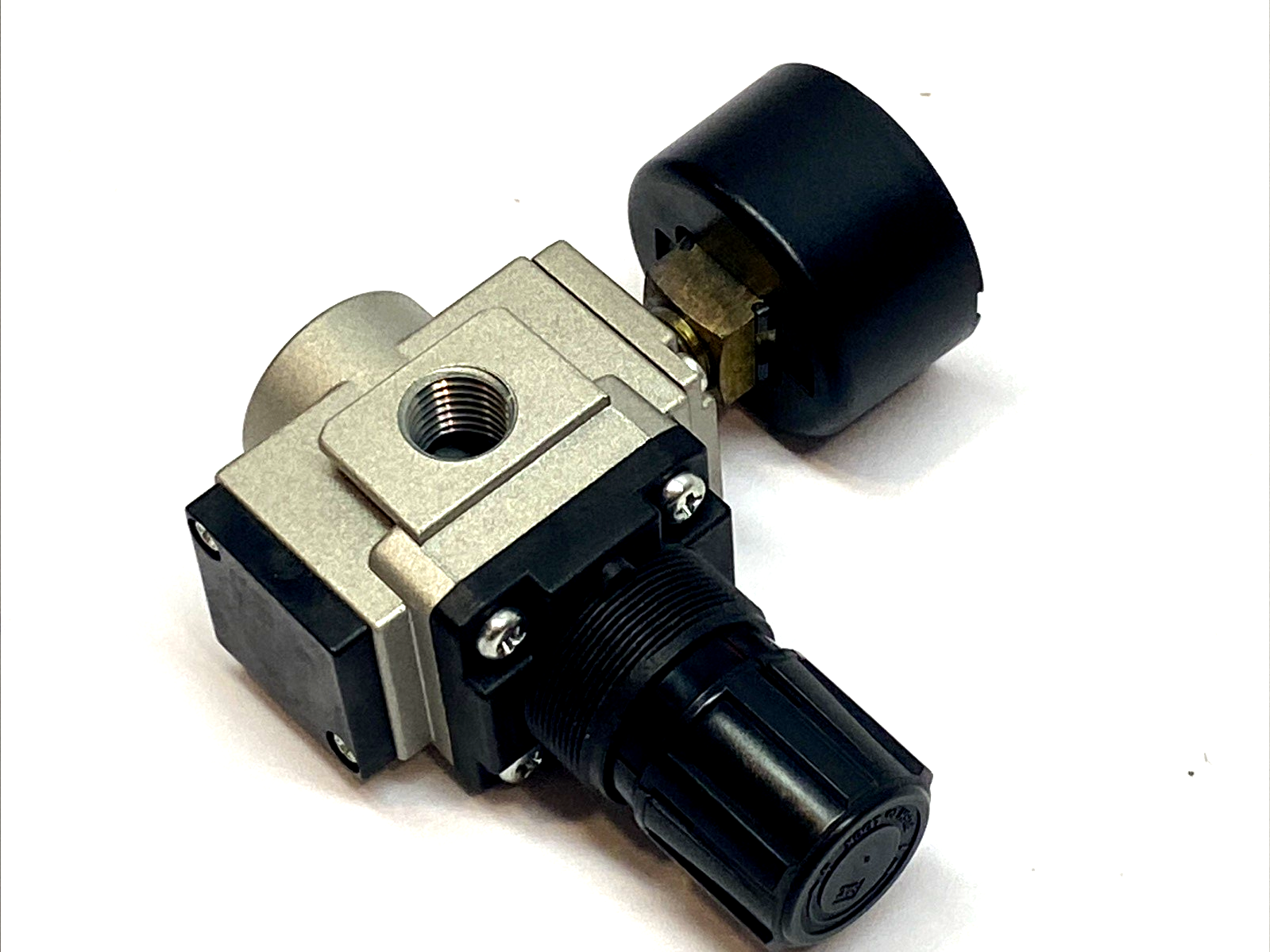 AR20K-N02-Z | SMC Modular Air Regulator 1/4" NPT 7–125 PSI With Backflow - Used - Maverick Industrial Sales