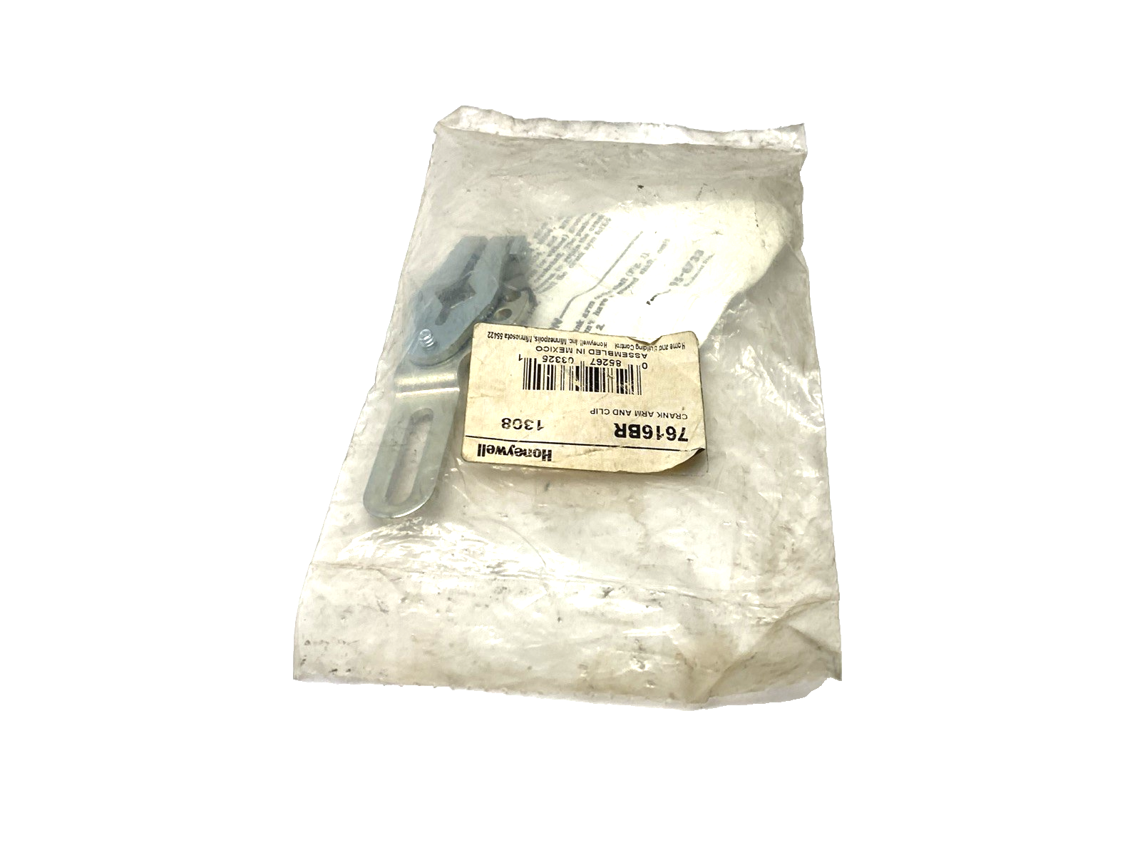 7616BR | Honeywell Crank Arm & Clip Assembly, 1308, 082567033251 - New - Maverick Industrial Sales