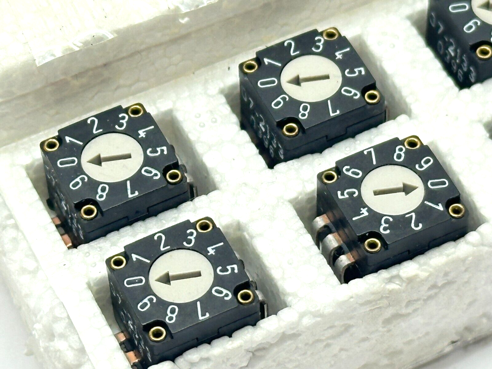 Elma 07-2133 Rotary Switch 07 VERTICAL Shorting BCD Coding 10-Position LOT OF 9 - Maverick Industrial Sales