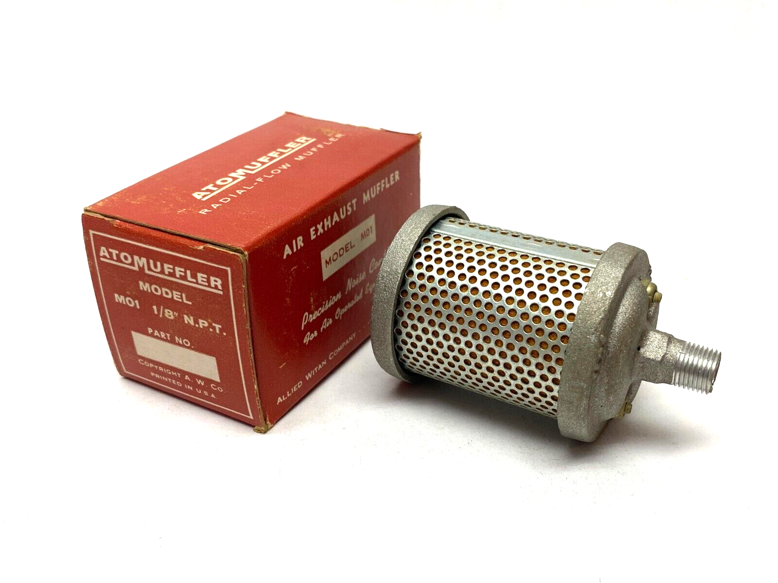 Allied Witan Atomuffler M01 Air Exhaust Filter for Air Operated Equipment 44AW56 - Maverick Industrial Sales